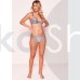 Tabitha Silver Glitter  Balconette Bikini taglia M